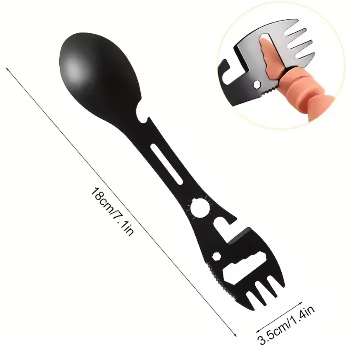 10 In 1 Utensil Set Including Fork Spoon Knife Bottle Opener & More