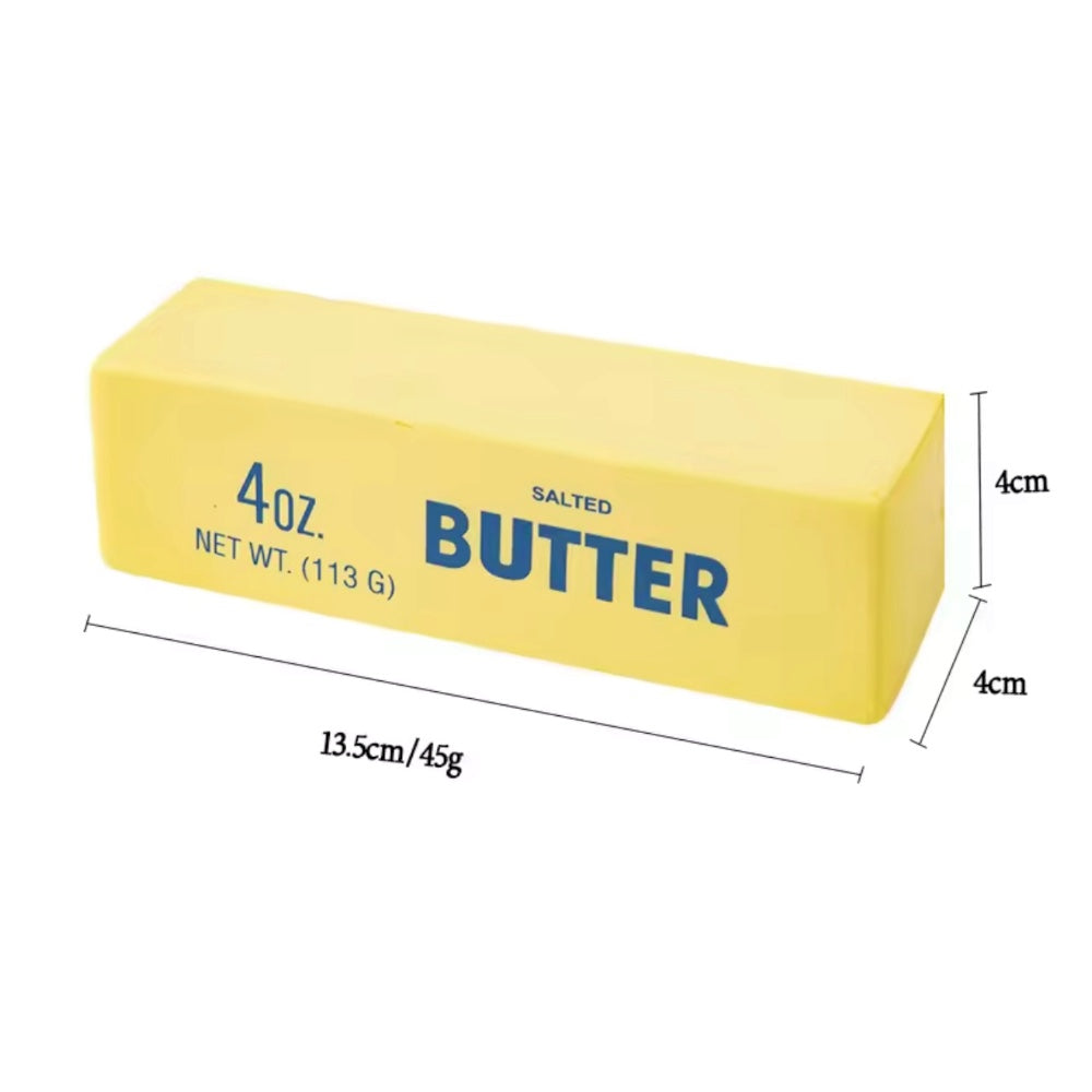 Butter Squeeze Fidget Toy Soft Sensory Stress Relief Squishy Novelty Gift Yellow
