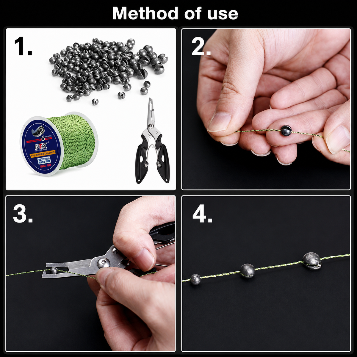 FTK Extra Soft Lead Shot Split Shot Sinkers 50g Assorted Weights Fishing Tackle