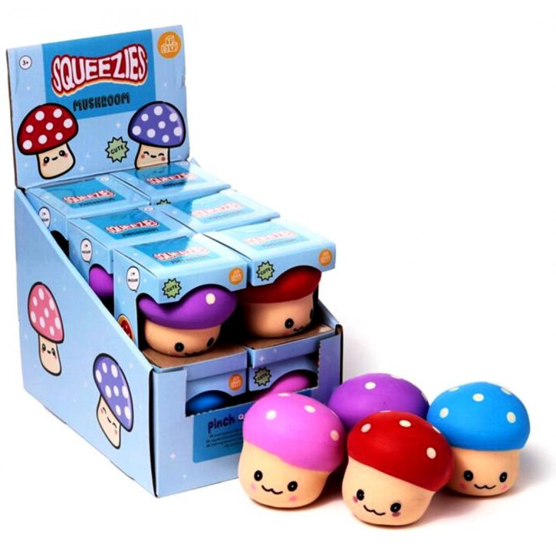 Mushroom Maltose Squishy in Box Fidget Toy