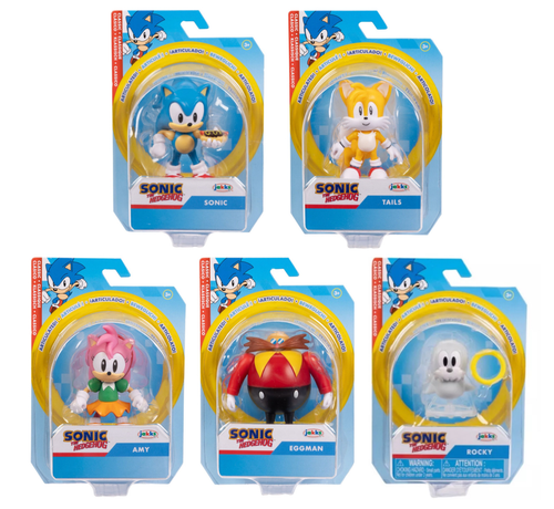 Sonic Figures 2.5in Sonic, Tails, Amy, Rocky or Doctor Eggman