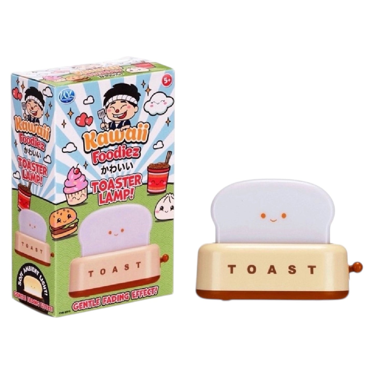 Kawaii Rechargeable Toaster Lamp Night Light