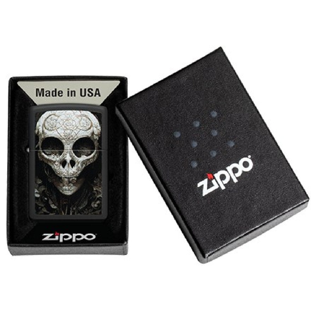 Zippo Regular Vintage Design Skull Refillable Windproof Lighter