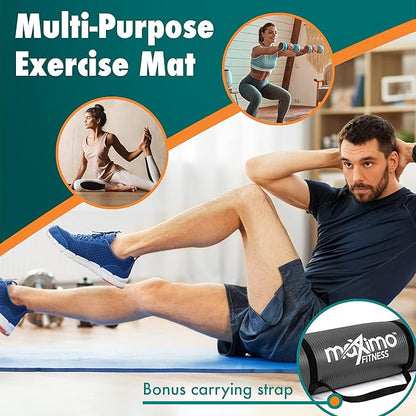 Maximo Black Fitness Excercise Mat 72" x 24"
