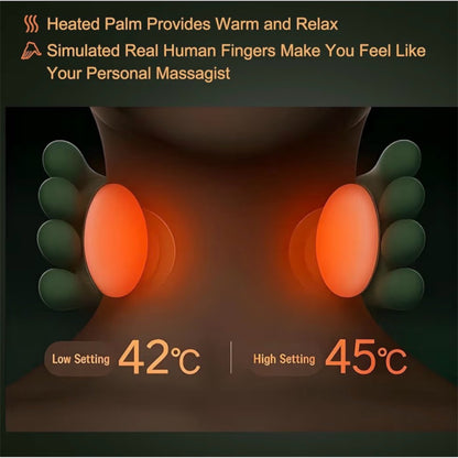 Shiatsu Portable Neck and Back Massager Electric Deep Tissue 4D Pain Relief