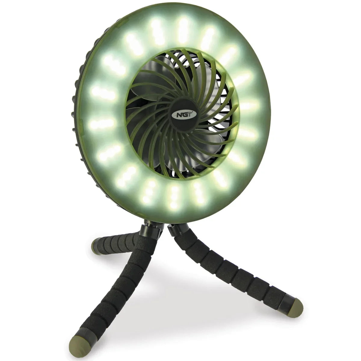 NGT Dynamic Fan USB Rechargable 3600mAh Fan with Light and Powerbank