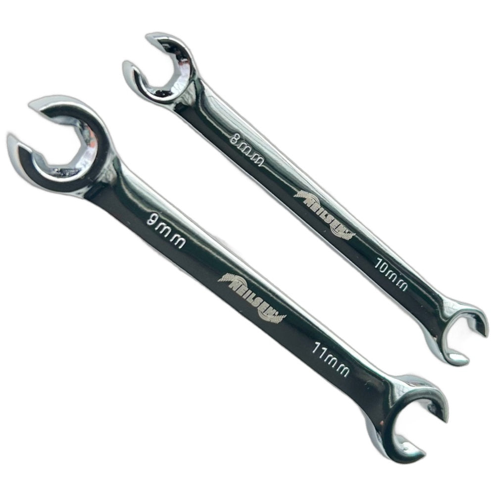 Neilsen 2 Piece Flare Nut Spanner Set 8mm, 9mm, 10mm & 11mm CT1659