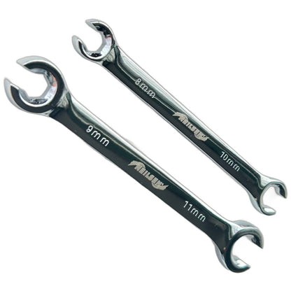 Neilsen 2 Piece Flare Nut Spanner Set 8mm, 9mm, 10mm & 11mm CT1659