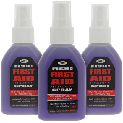 NGT Fish Aid Antibacterial 50ml Fishing Carp Care Spray Pack of 3