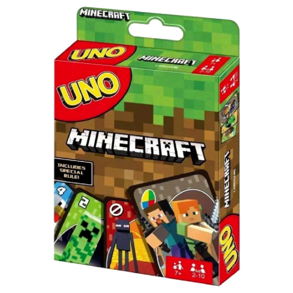 Minecraft UNO Family Fun Entertainment Game
