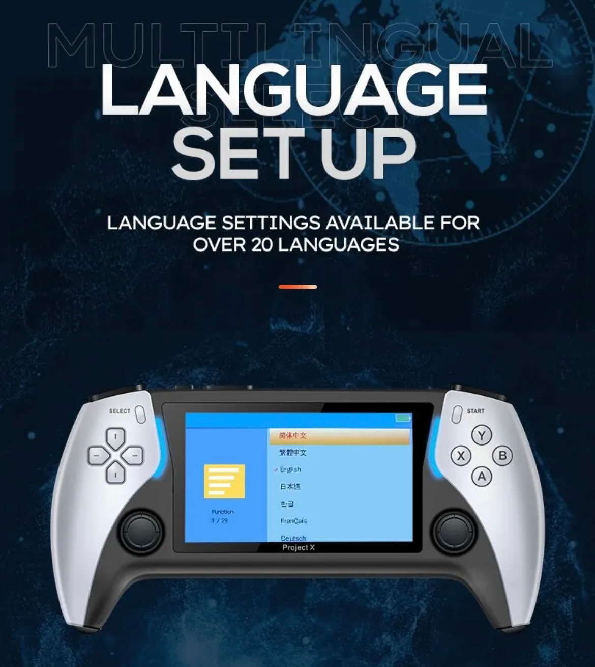 Project X Handheld Game Console 4.3" Screen