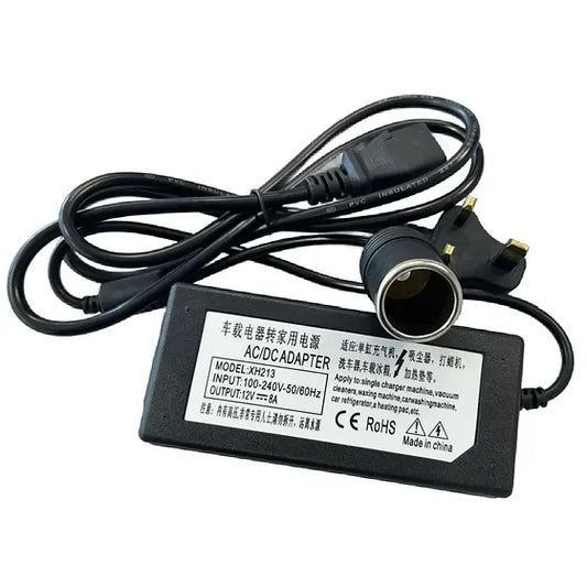 AC - DC 8 Amp Power Adapter With Cigarette Lighter Female Socket