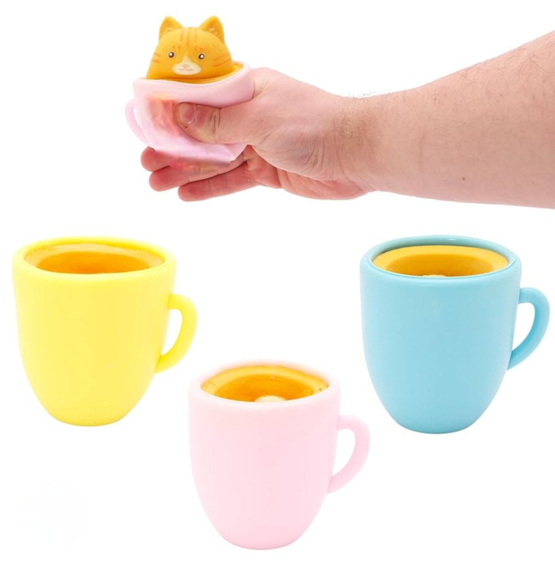 Cup Cats Fidget Toy 3 Colours To Collect