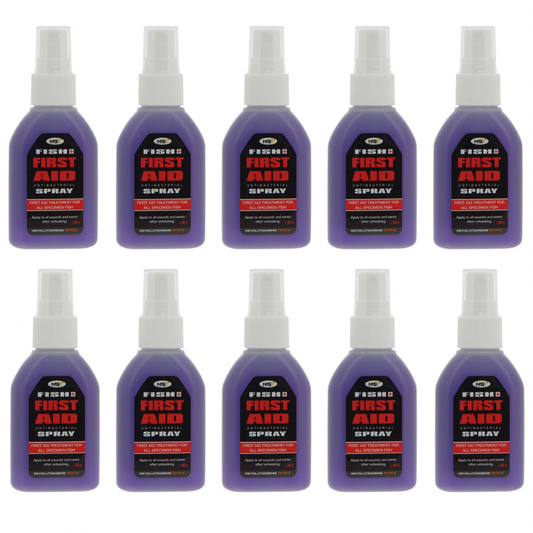 NGT Fish Aid Antibacterial 50ml Fishing Carp Care Spray Pack of 10