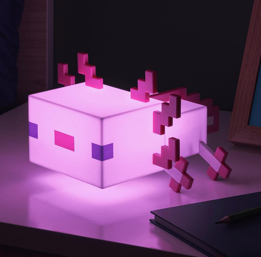 Minecraft Axolotl Rechargeable Lamp With 5 Different Colour Modes
