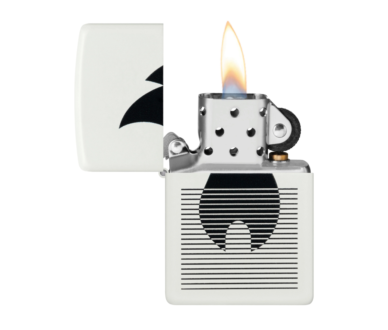 Zippo Regular Lined Flame Design Refillable Windproof Lighter