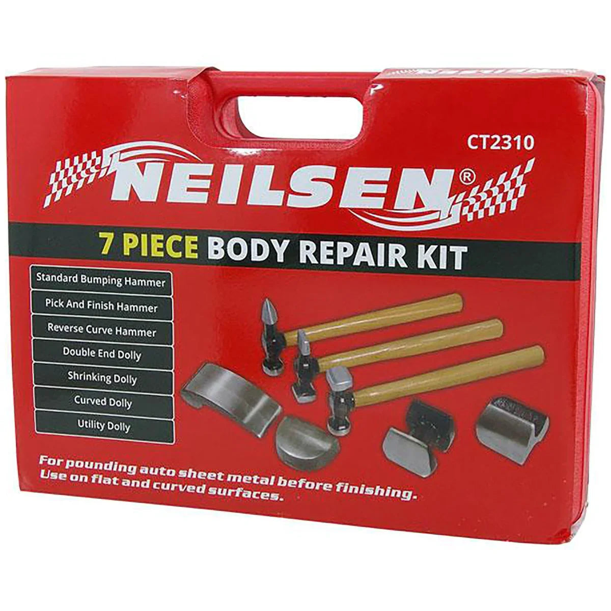Neilsen 7 Piece Body Repair Panel Beating Kit CT2310