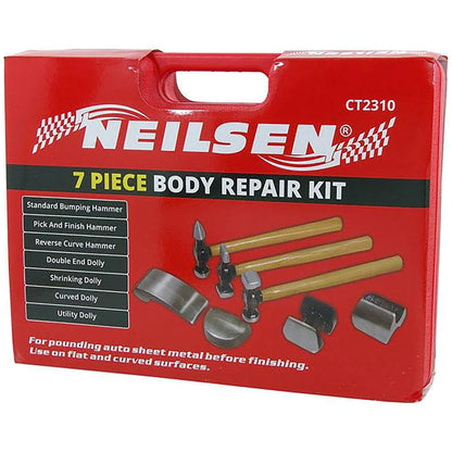 Neilsen 7 Piece Body Repair Panel Beating Kit CT2310