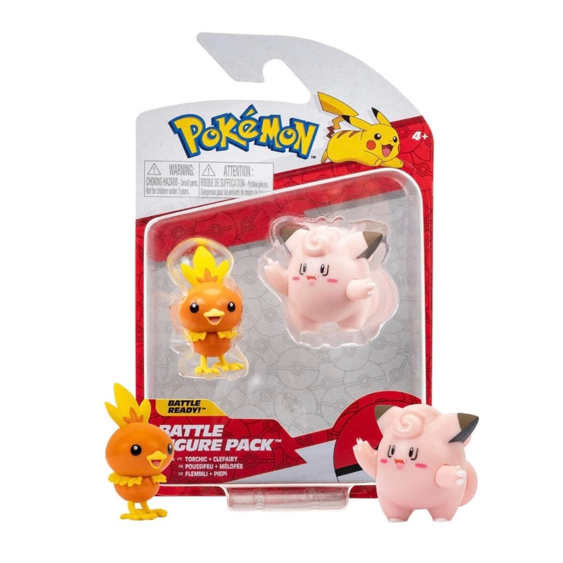 Pokémon Battle Figures Pack Torchic & Clefairy