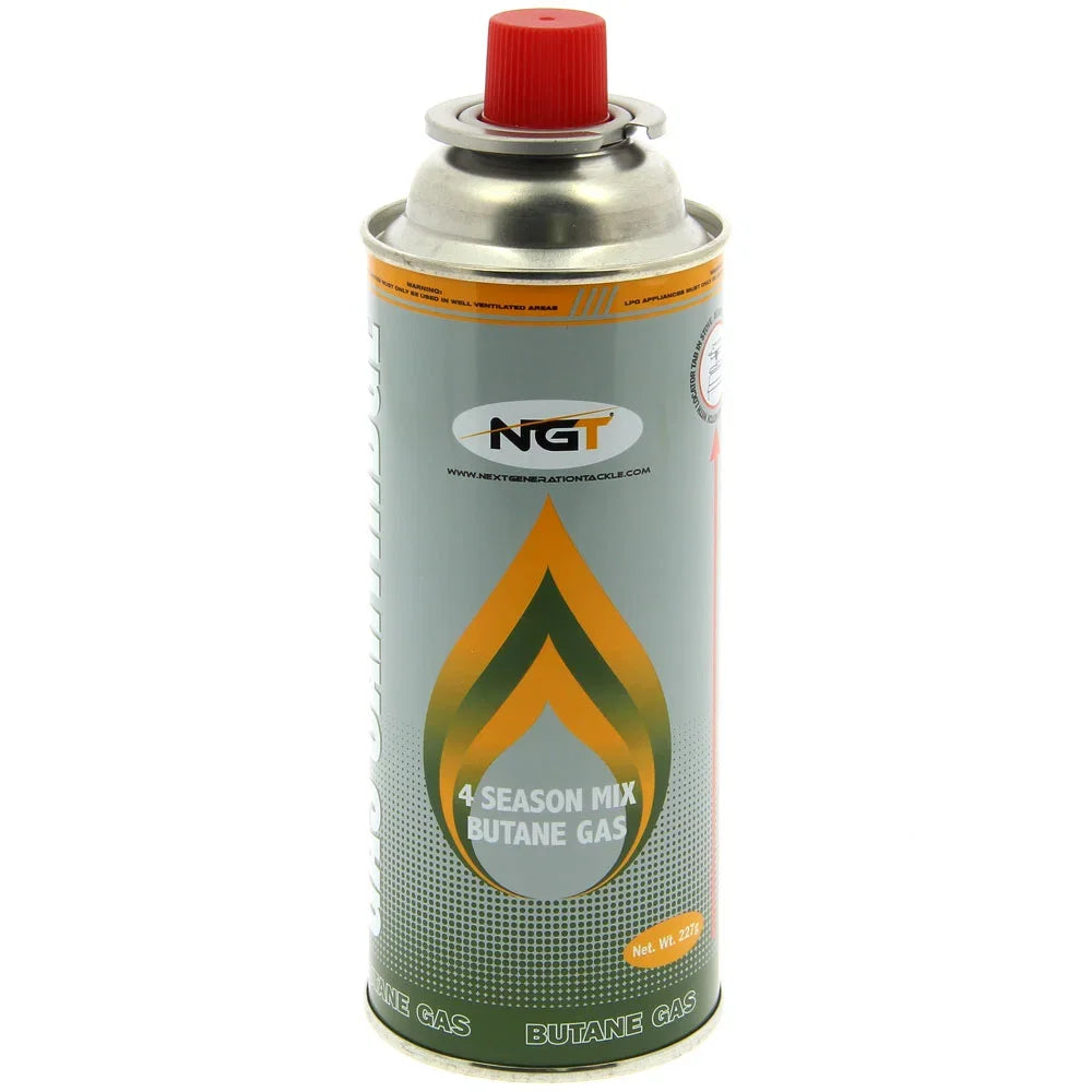NGT 227g Butane Gas Canisters 4 Pack