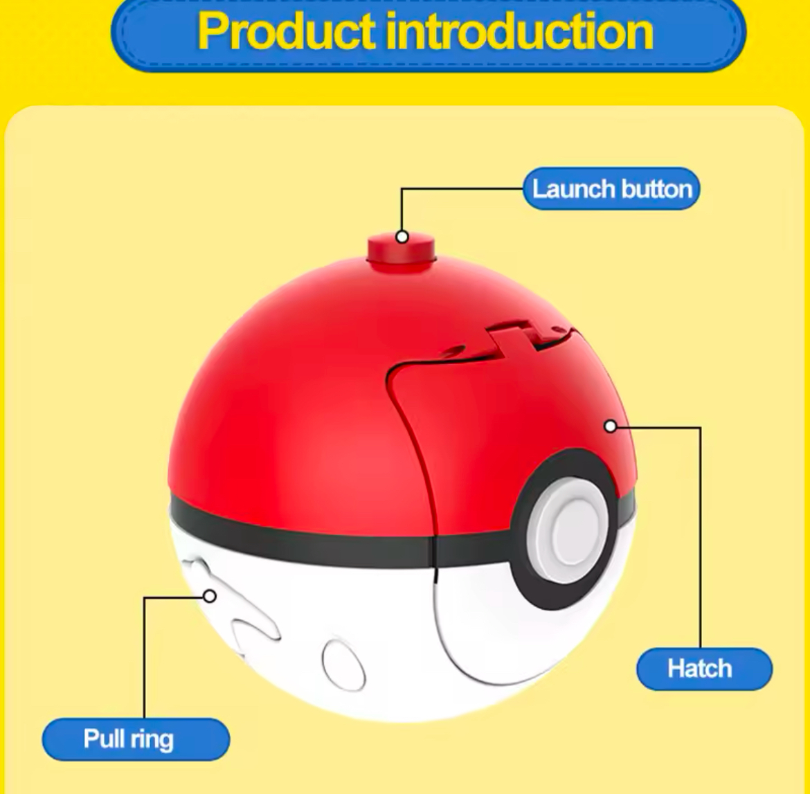 Pokémon Launcher Set Including Yellow Battle Arena Pikachu & Eevee Launchers