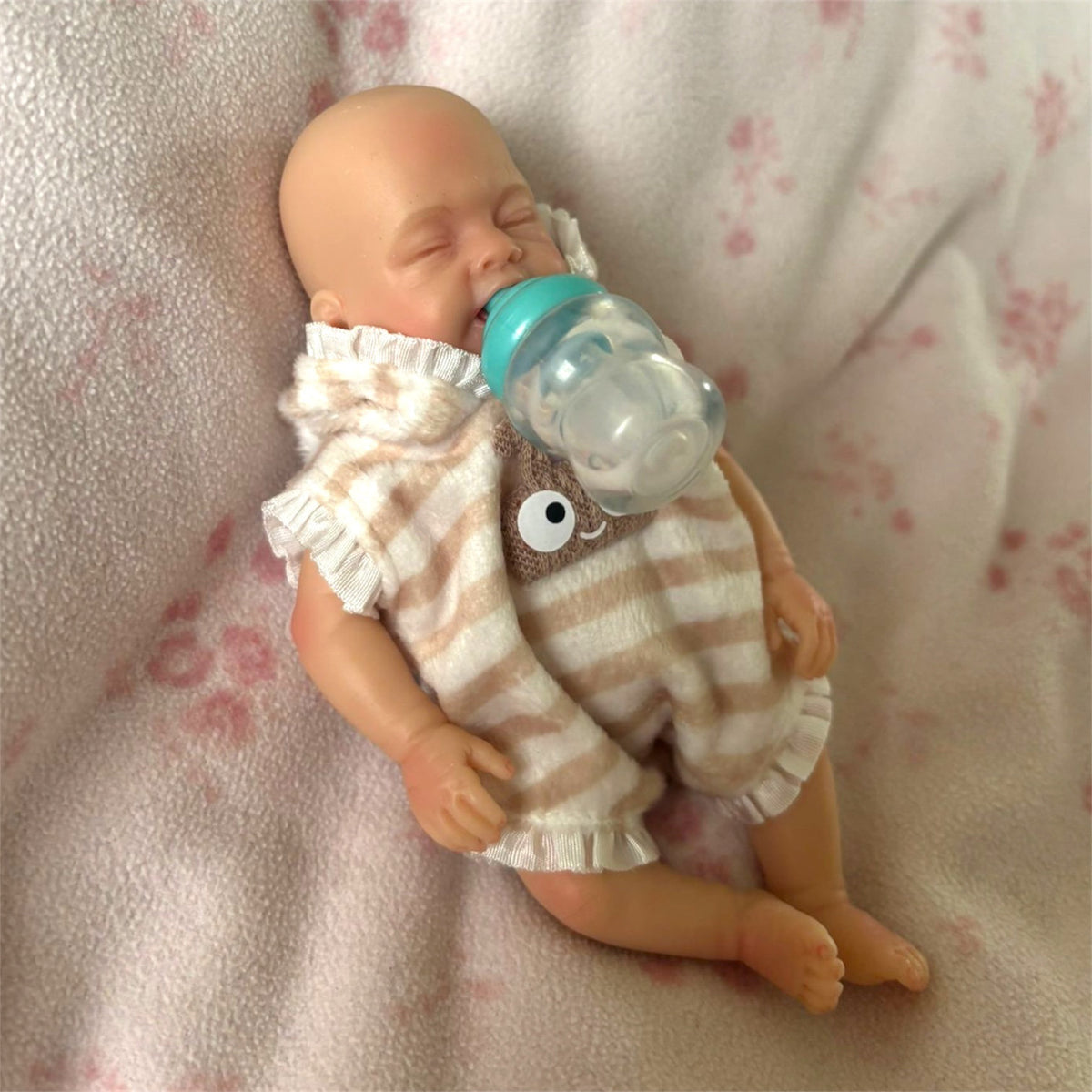 6" Reborn Full Silicone Baby Girl Doll - "Dolly"