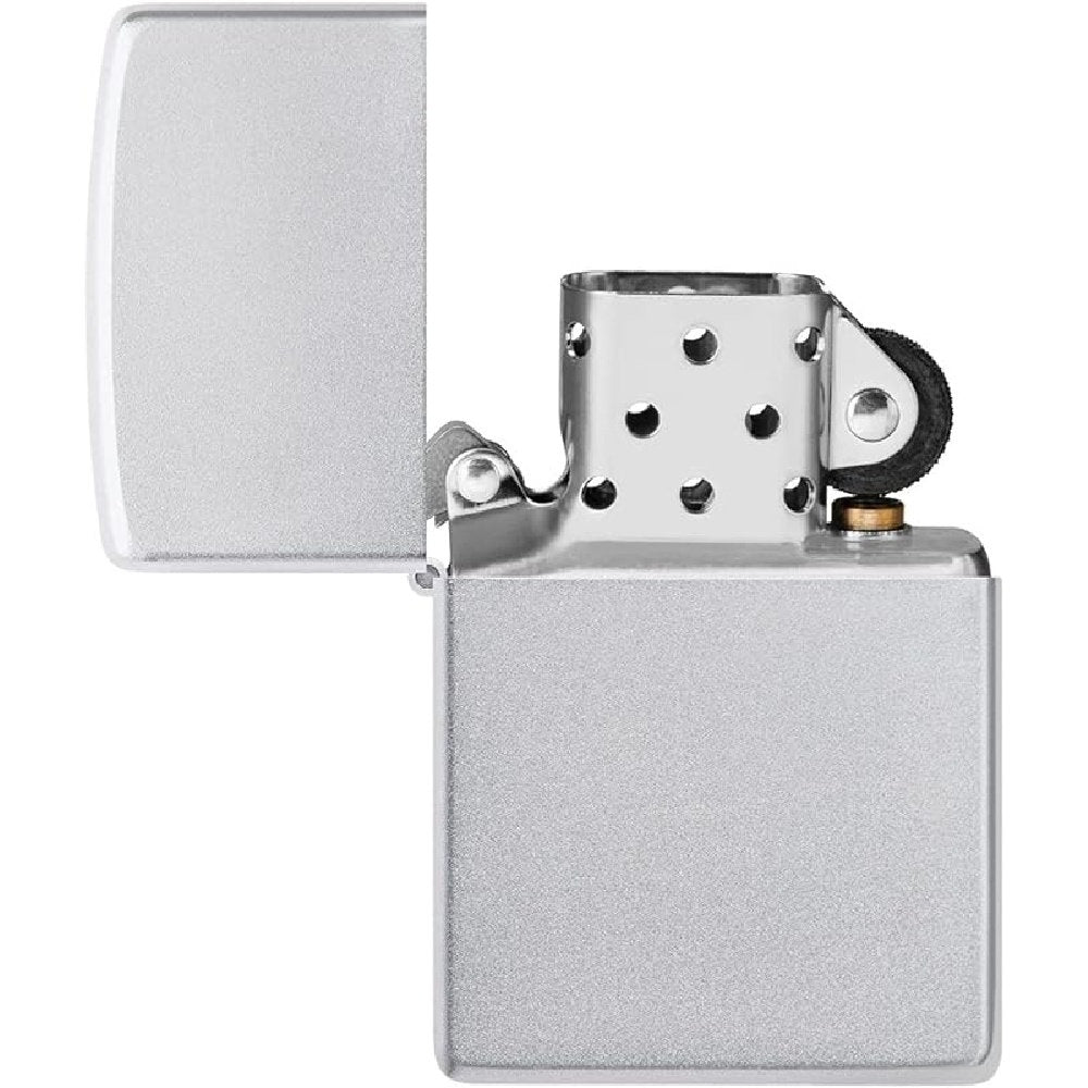 Zippo Regular Satin Chrome Refillable Windproof Lighter