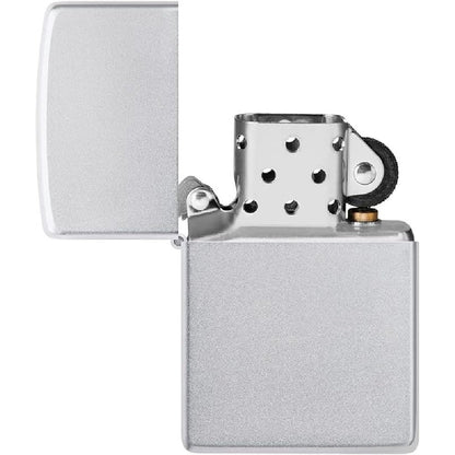 Zippo Regular Satin Chrome Refillable Windproof Lighter