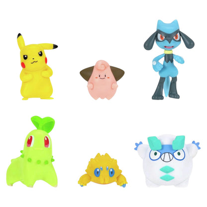 Pokémon Battle Figure Multipack Inc Pikachu, Cleffa, Joltic, Riolu, Chikorita