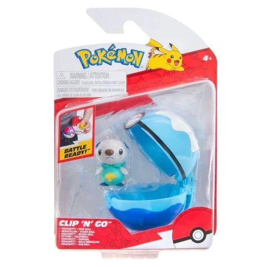 Pokémon Clip N Go Oshawott & Diveball
