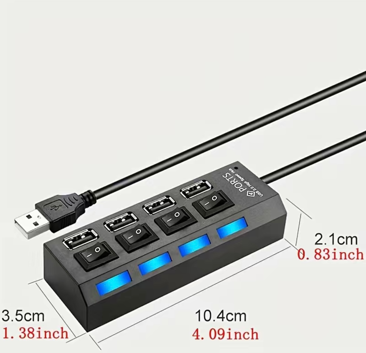 4 Port USB connector
