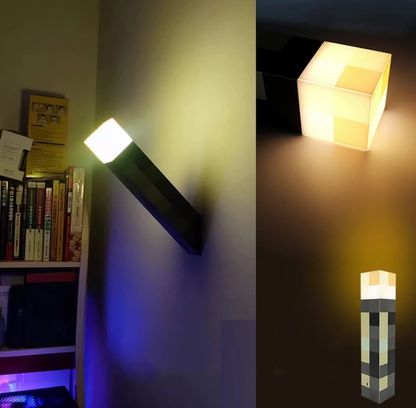 Minecraft Rechargeable Handheld & Wall Mounting Torch Lamp