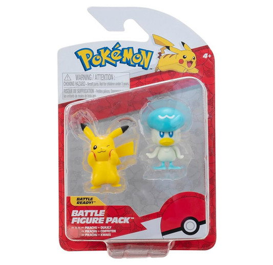 Pokémon Battle Figures Pikachu & Quaxly