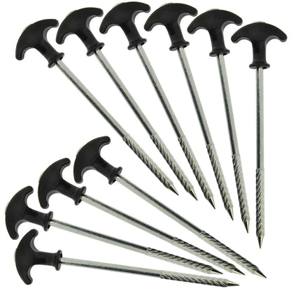 NGT Bivvy Pegs 10 x 8" Bivvy Pegs With Stoage Case