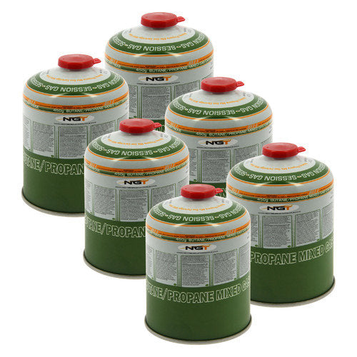 NGT 450g Butane/Propane Gas Canister 6 Pack