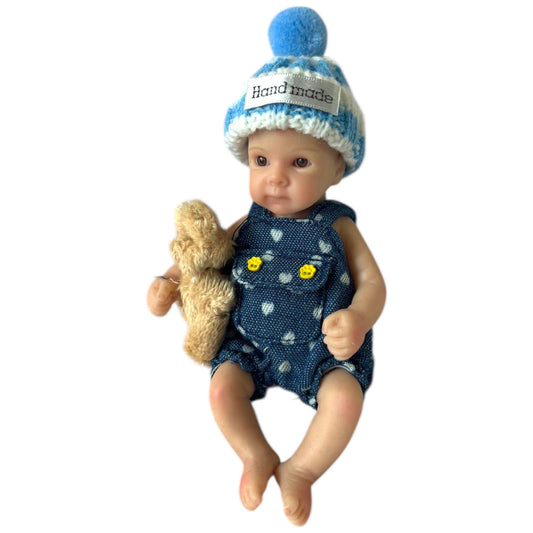 6" Reborn Full Silicone Baby Boy Doll - "Harry"