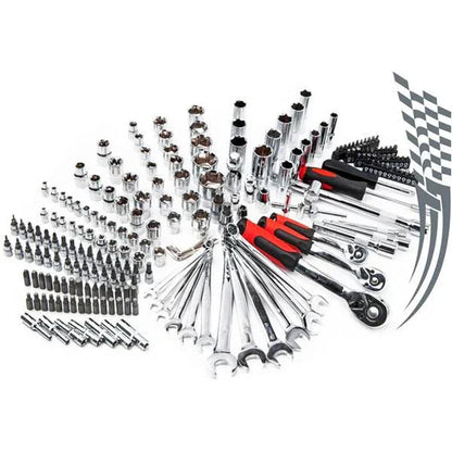 Neilsen 219 Piece Socket Set 1/4" 3/8" 1/2" Drive Ratchet Spanner Kit CT3748