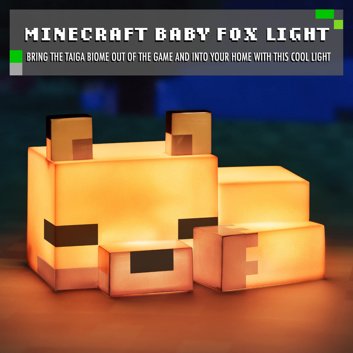 Minecraft Baby Fox Rechargeable Glow Night Light