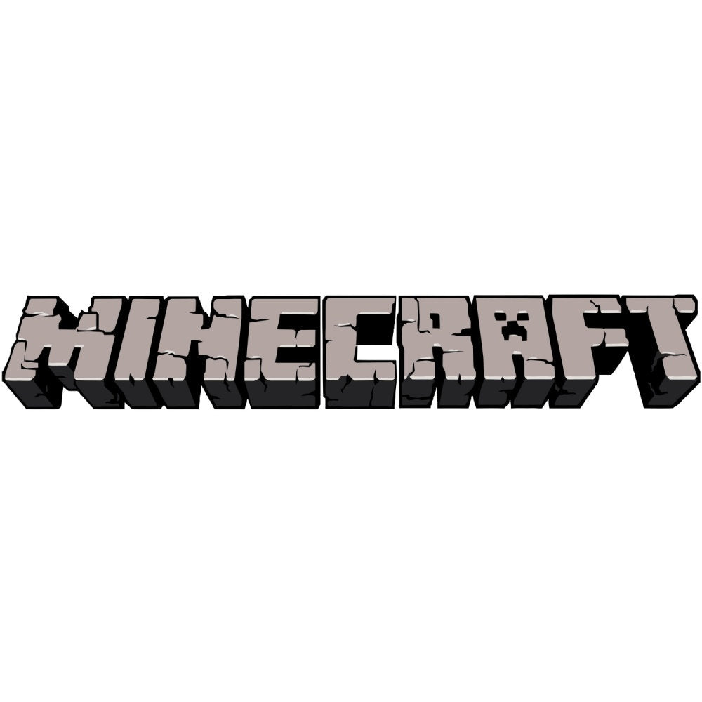 Minecraft logo on white background