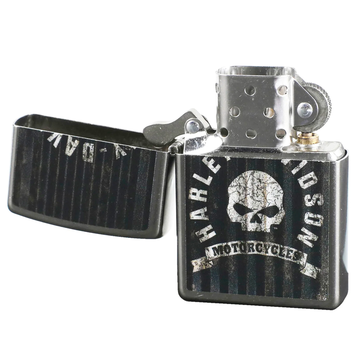 Zippo Regular Harley Davidson Skull Refillable Windproof Lighter