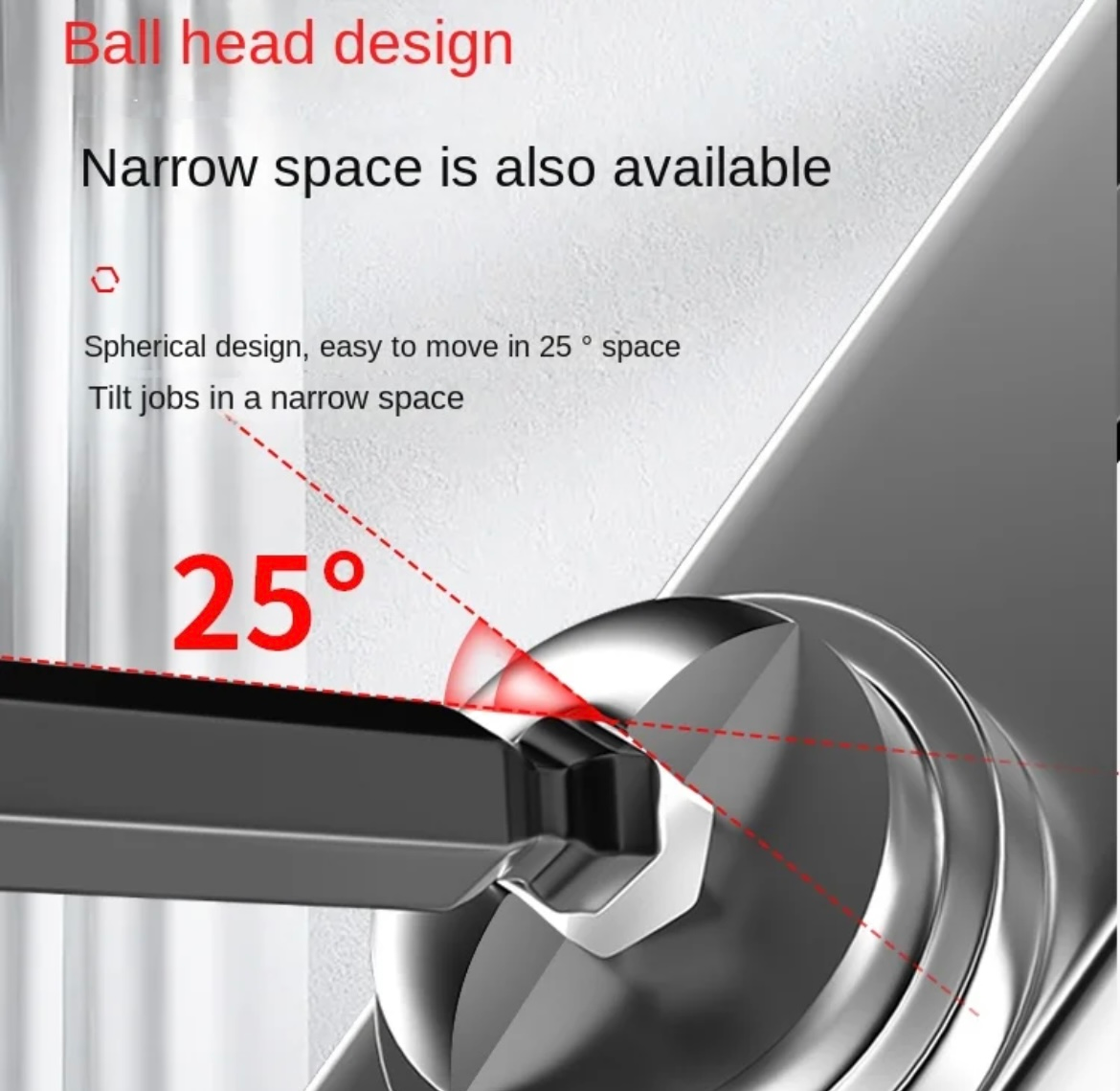 Neilsen 9 Piece Extra Long Metric Ball Point Hex Allen Key Set 1.5 - 10mm CT0615