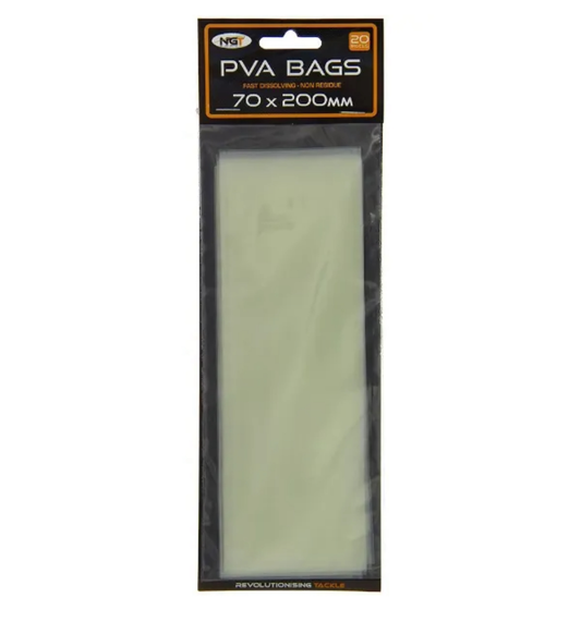 NGT PVA Bags 70 x 200mm Fast Dissolving Non Residue