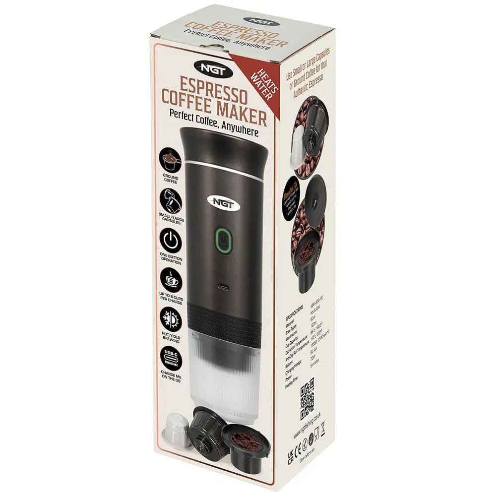 NGT Grey Portable Espresso Coffee Maker