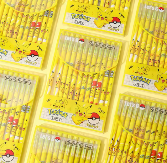 Pokémon Pikachu Erasable Pens 12 Pack
