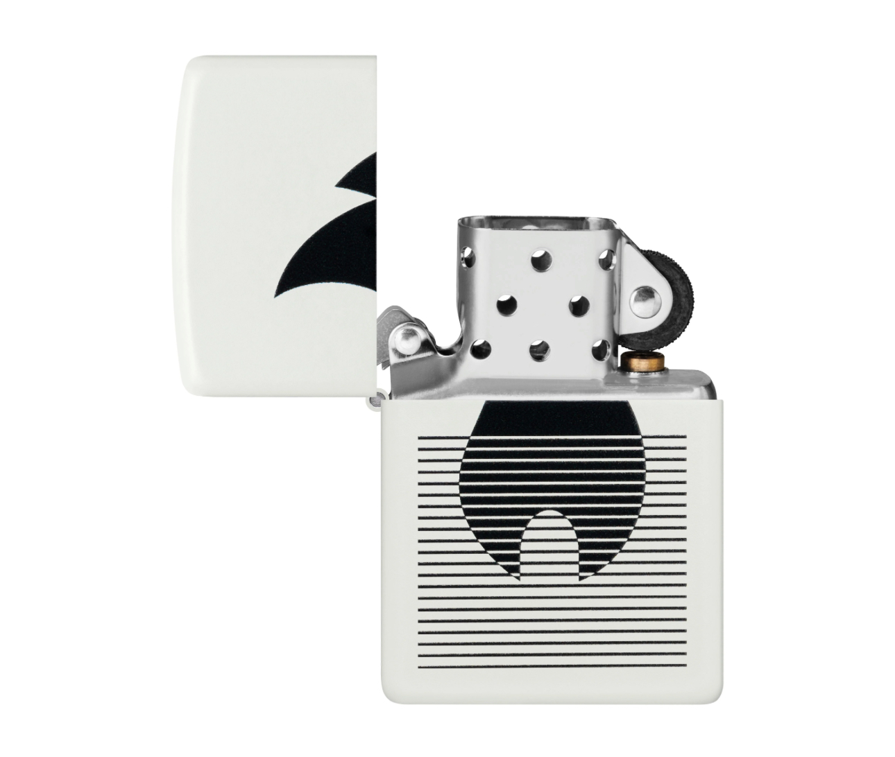 Zippo Regular Lined Flame Design Refillable Windproof Lighter