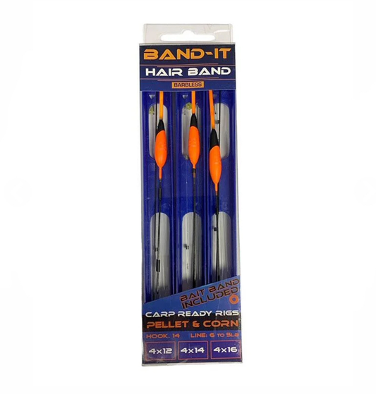 Band-It Hair Band Barbless Pellet & Corn Pole Rigs