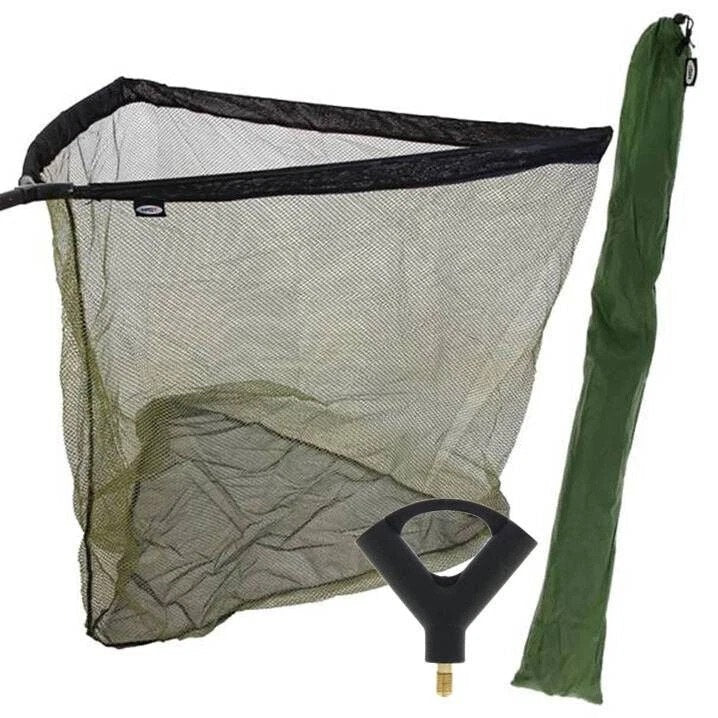 NGT 42" Specimen Net Two-Tone Mesh With Plastic 'V' Block & Stink Bag