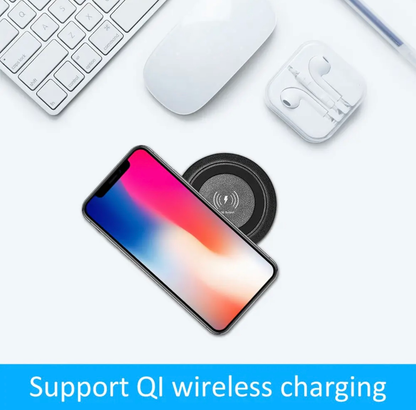 Desktop Embedded Pop Up Fast Wireless Charger With USB Ports Built In