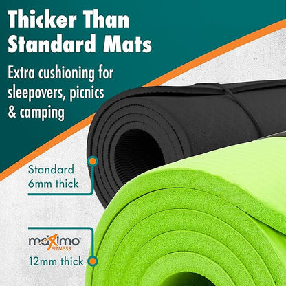 Maximo Black Fitness Excercise Mat 72" x 24"