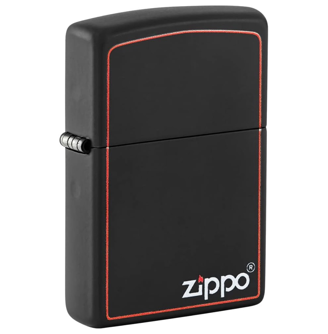 Zippo Regular Street Chrome Zippo Black Matt Design Refillable Windproo